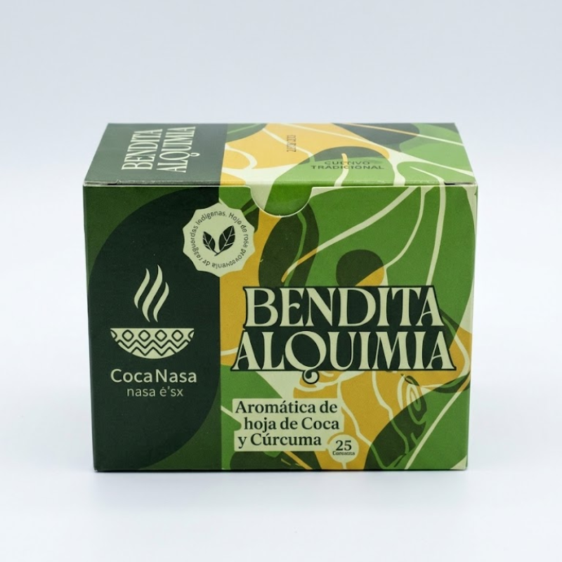 Bendita Alquimia: Infusión de Coca y Cúrcuma 25 Tisanas