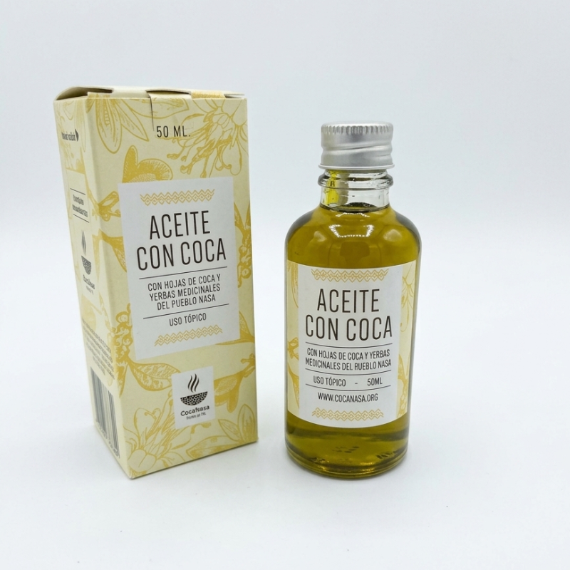 Aceite con Coca y Yerbas Medicinales 50 ml